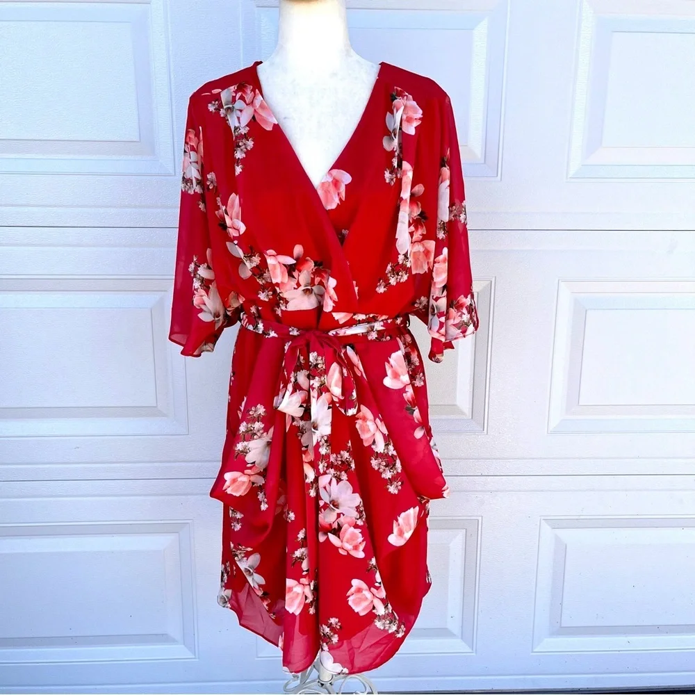 City Chic Sacred Lotus Dress - Size 20